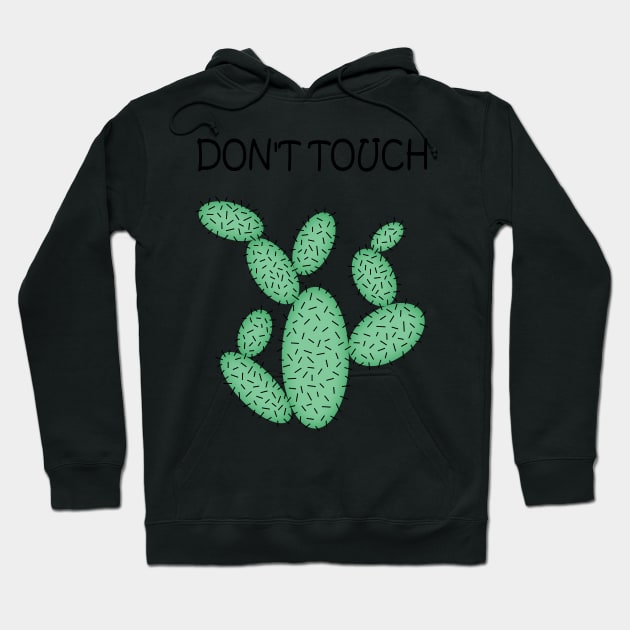 Cactus - don't touch. Hoodie by kerens